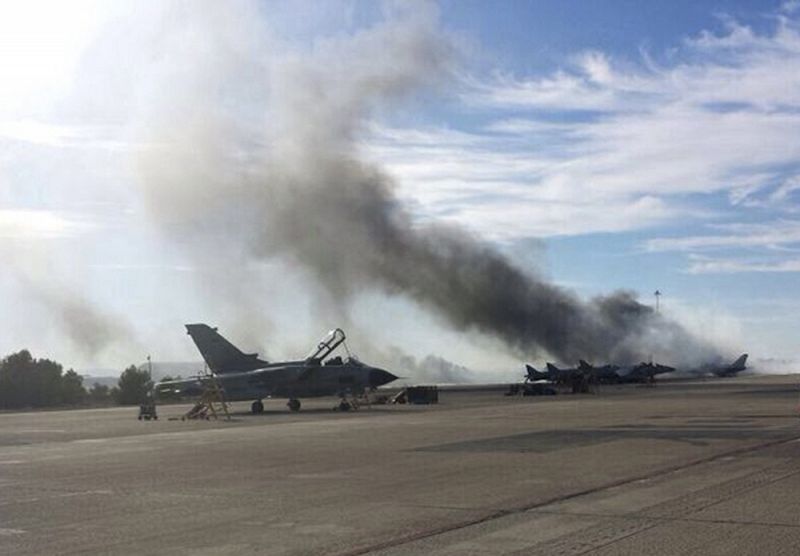 El Ministerio de Defensa precisa que el accidente, que ha causado diez muertos, ha afectado, al menos, a cinco aviones del tipo Mirage francés y Alfa-Jet italiano.