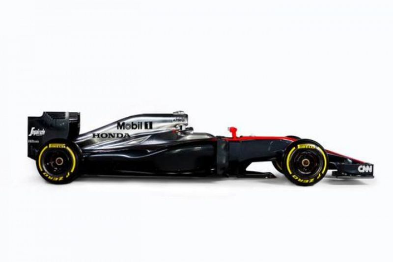 Imagen lateral del monoplaza de McLaren Honda.