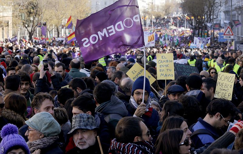 PODEMOS MARCHA EN MADRID POR EL CAMBIO