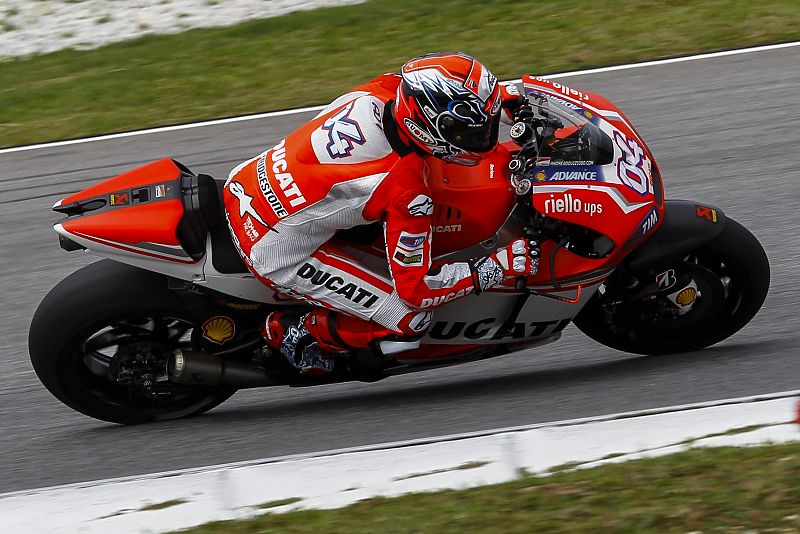 El piloto italiano de MotoGP Andrea Dovizioso, de Ducati