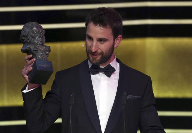 El actor Dani Rovira recibe el Goya al mejor Actor Revelación