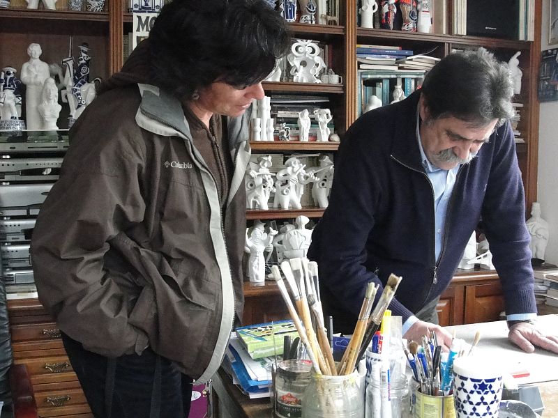 Xosé Vizoso, diseñador de Sargadelos nos muestra sus trabajos