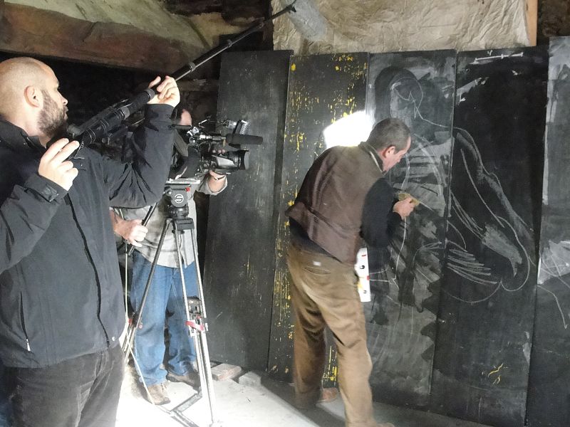 Correa Corredoira en su estudio