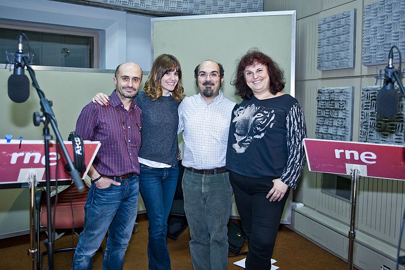 Pepe Viyuela, Alexandra Jiménez, Juan Suárez y Teté Delgado.