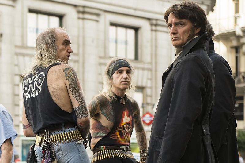 El francés y el afrancesado en Gran Vía.