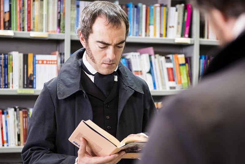 El francés y el afrancesado en Gran Vía.