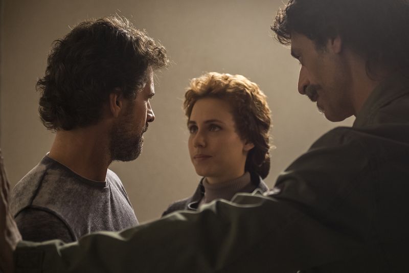 Amelia, Alonso y Julián.