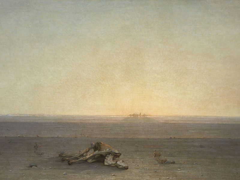 Gustave Guillaumet 'El Sáhara también llamado El desierto' (1867). París, Musée d'Orsay