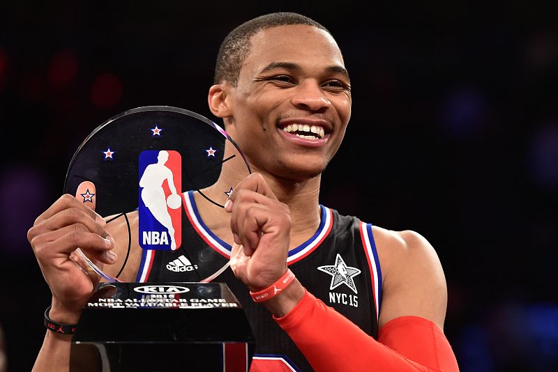 El base de la conferencia del Oeste Russell Westbrook, jugador del Oklahoma City Thunder, ha sido elegido MVP del All Star de la NBA con 41 anotaciones.