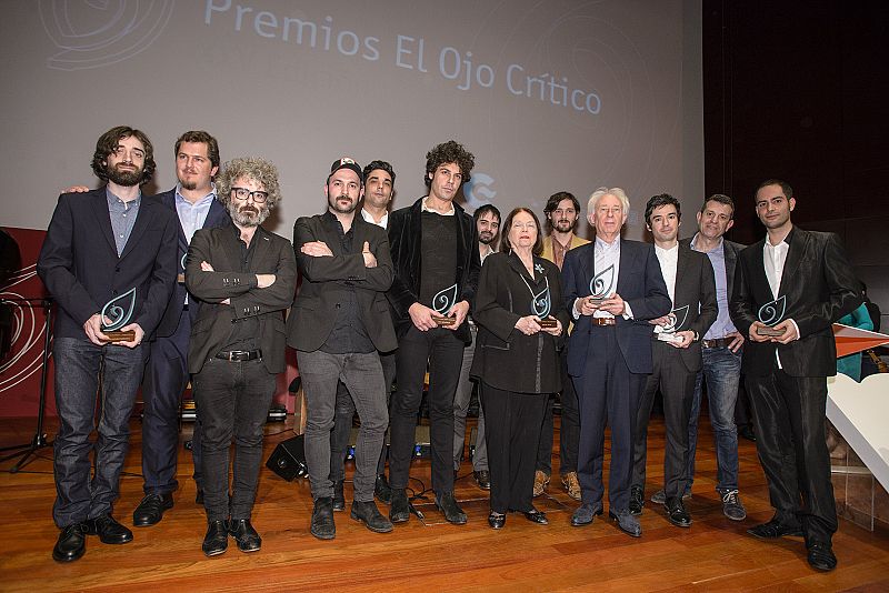 Todos los premiados de la noche.