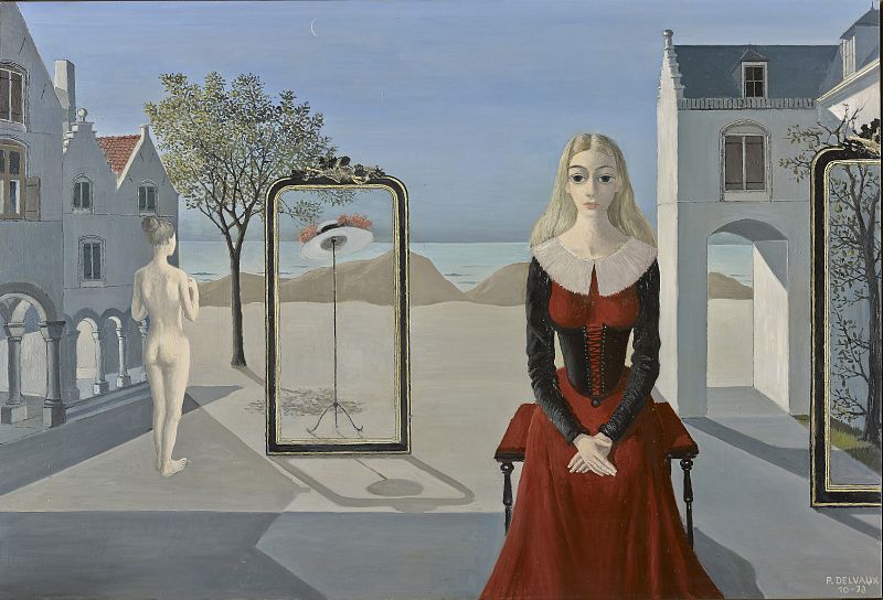 Paul Delvaux, "El retiro", (1973)