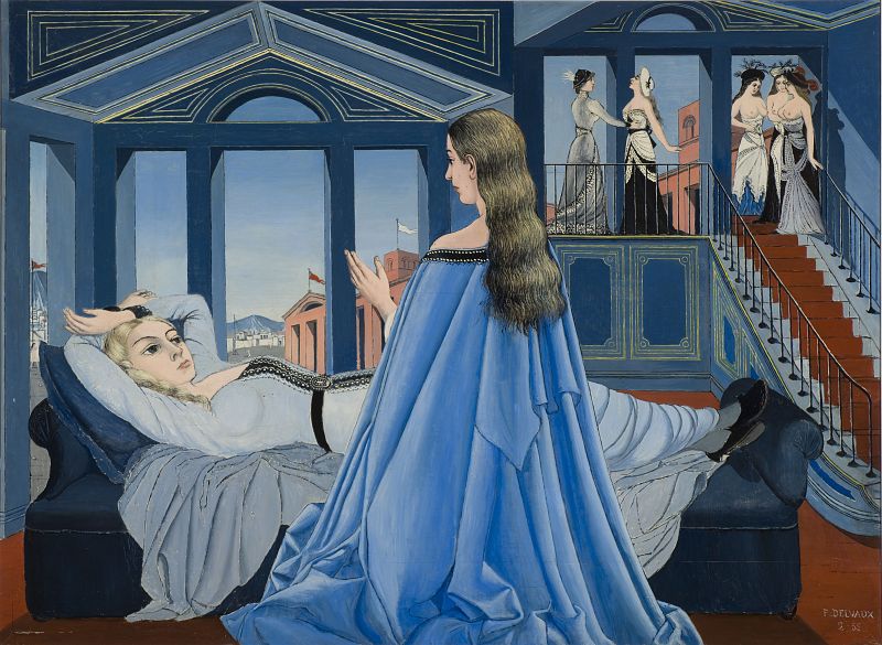 Paul Delvaux, "La anunciación", (1955)