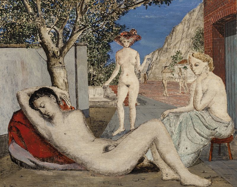 Paul Delvaux, "El sueño", (1944)