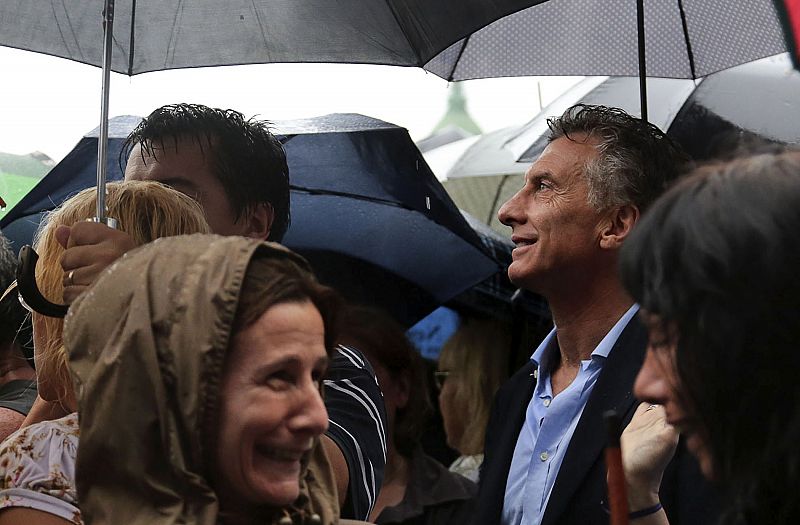 El jefe de Gobierno de la ciudad de Buenos Aires, Mauricio Macri, durante la marcha del silencio en la capital argentina.