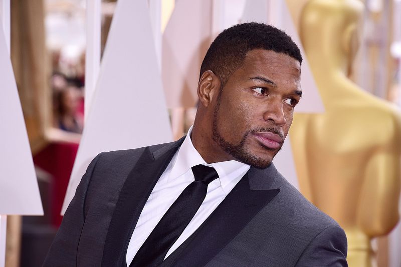 El deportista Michael Strahan en la 87 edición de Los Oscar