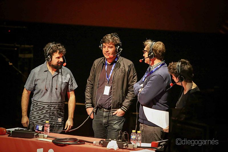 Con Roger Dedeu (SOS 4.8) y Carlos Hernández (B-side Festival) Radio 3 Murcia