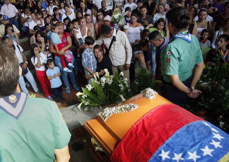 En la localidad de San Cristobal, en el estado de Táchira, se celebró el funeral de Kluiver Roa