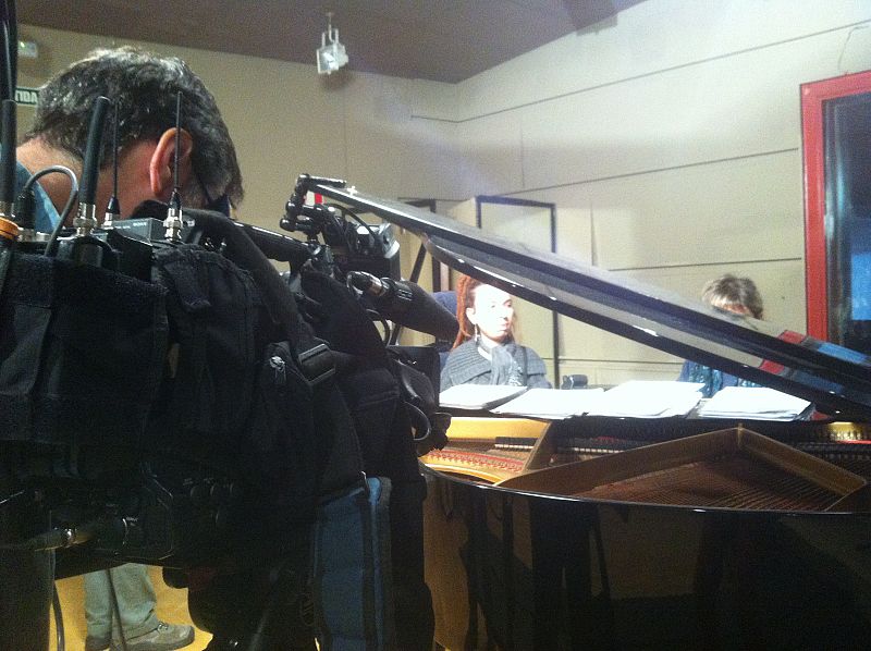 Carla en clase de canto