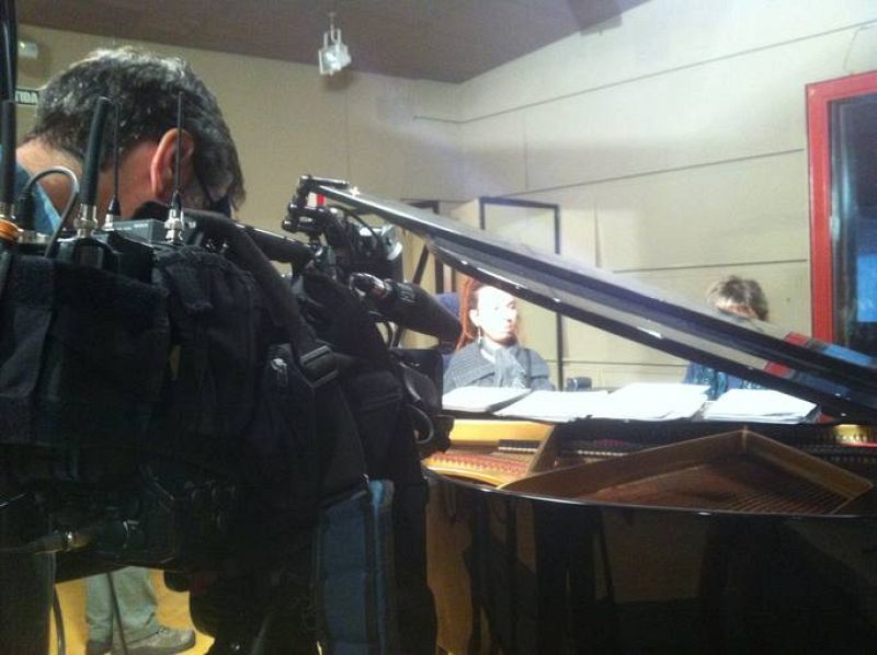 Carla en clase de canto