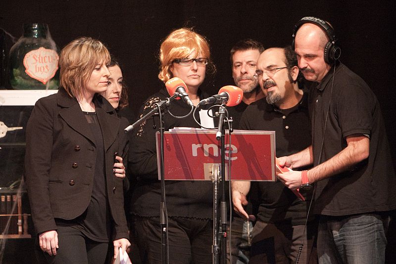 Otro momento de la representación de 'El joven Frankenstein' de RNE.