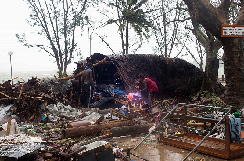 Daños de Pam provocados en Port Vila