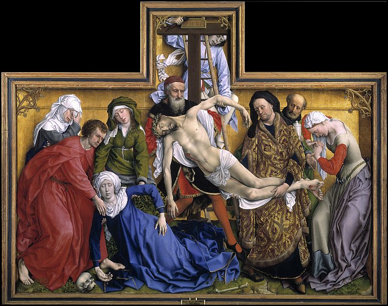 Rogier van der Weyden, "El Descendimiento", (antes de 1433)