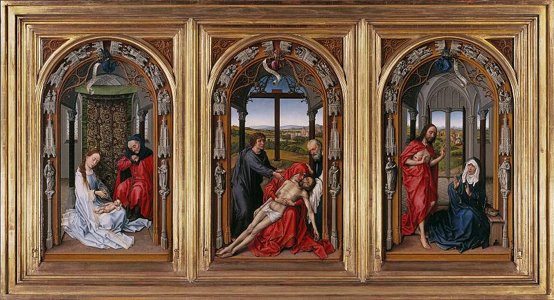 Rogier van der Weyden, "Tríptico de Miraflores", (1445)