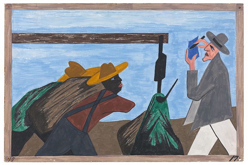 Jacob Lawrence. The Migration Series. Panel 17 (1940-41)