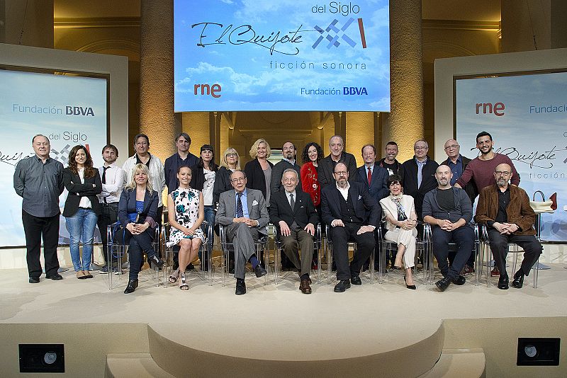 Equipo técnico y artístico de 'El Quijote del siglo XXI'.