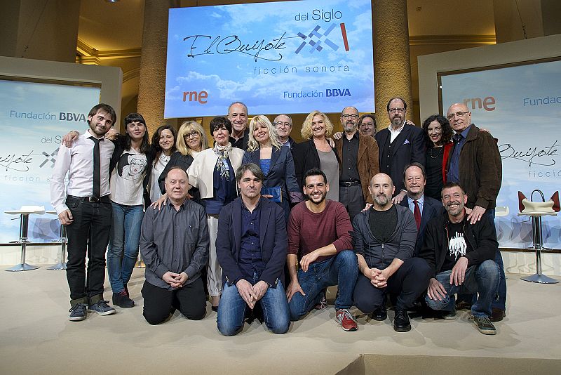 Equipo técnico y artístico de 'El Quijote del siglo XXI'.