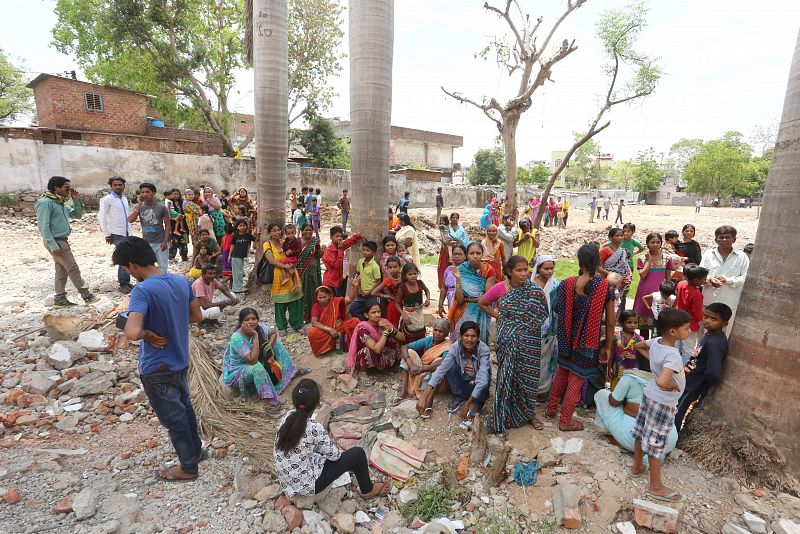 El terremoto se dejó sentir en Bhopal, India