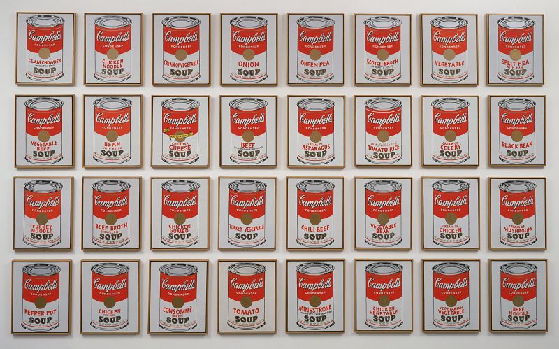 "Latas de sopa Campbell's", Andy Warhol (1962)