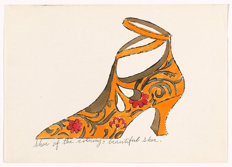 Sin título, "A búsqueda del zapato perdido", Andy Warhol (1955)