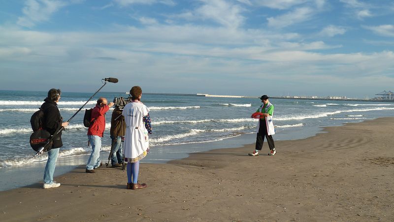 En la Malvarrosa con Payasospital