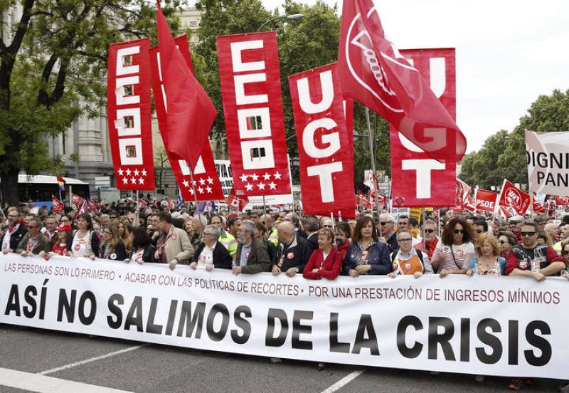 Manifestación del Primero de Mayo en Madrid