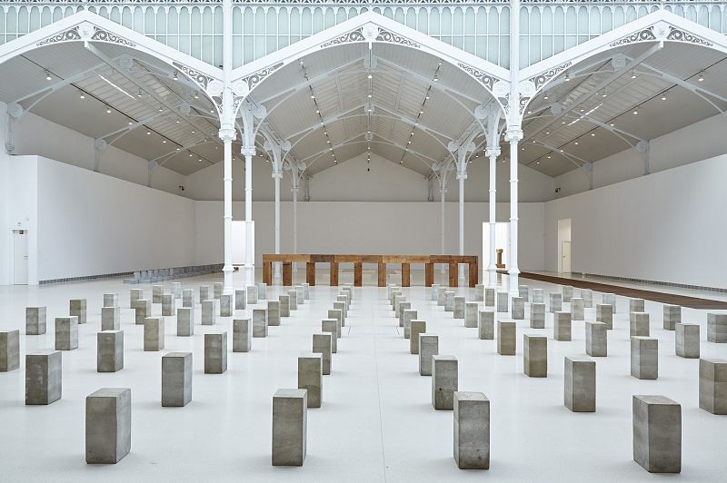 Carl Andre 1958-2010, Vista de la exposición en el Palacio de Velázquez
