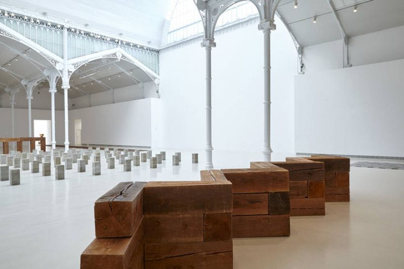 Carl Andre 1958-2010, Vista de la exposición en el Palacio de Velázquez