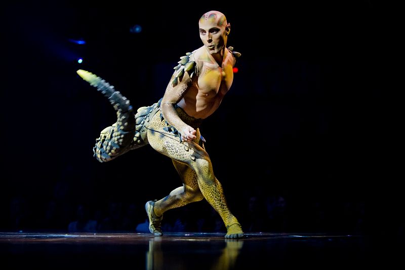 "Cali", el hombre lagarto del espectáculo 'Amaluna' del Circo del Sol