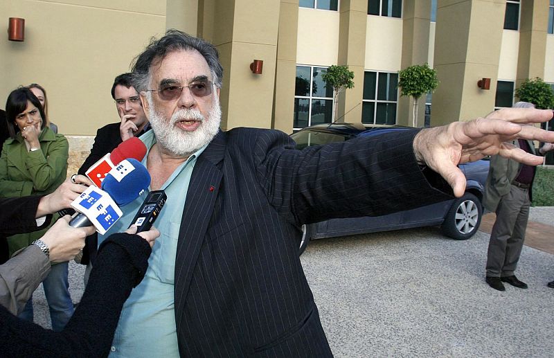 El cineasta estadounidense Francis Ford Coppola en los estudios cinematográficos de Ciudad de la Luz, Alicante (2007)