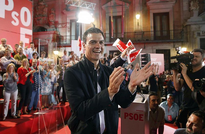 El secretario general del PSOE, Pedro Sánchez, ha elegido Madrid para abrir la campaña