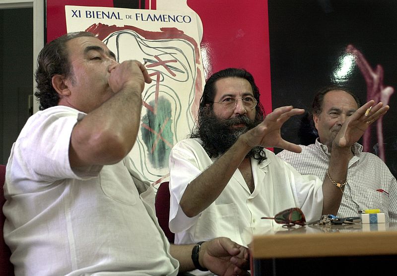 El cantaor Paco Taranto, el guitarrista y compositor Manuel Molina, y el bailaor Manolo Marín