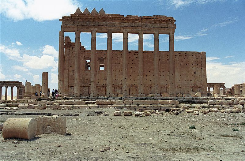 El Santuario de Bel, construído en el año 32 d.C., es la construcción más importante y principal atractivo de Palmira.