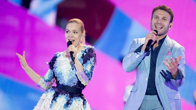 Eurovisión 2015 - Monika Linkyt y Vaidas Baumila, representantes de Lituania, cantan 'This Time'