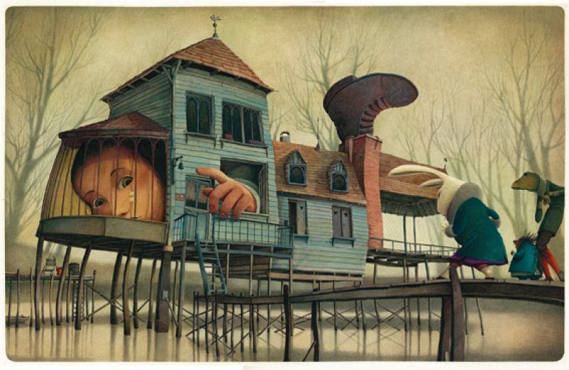 Alicia se vuelve gigante tras beberse el frasquito mágico