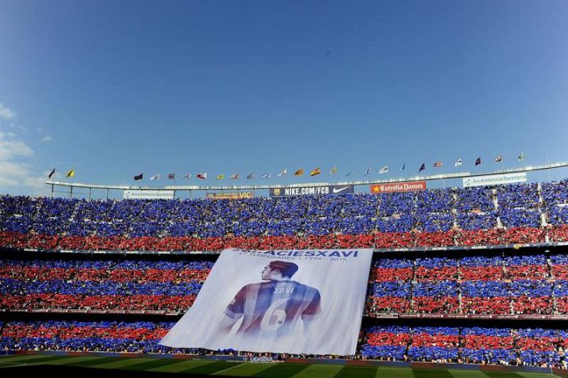 Imagen de la grada del Camp Nou.