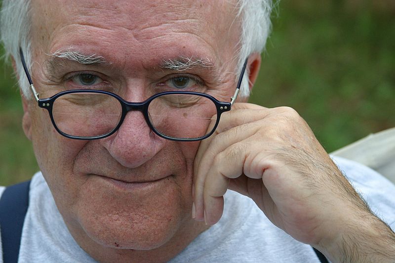 El director de cine Vicente Aranda en una entrevista con Efe