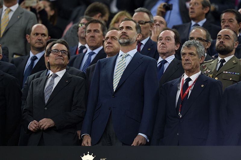 Ha sido la primera final de Copa para el rey Felipe VI.