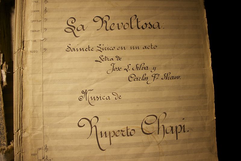 Partitura original de la zarzuela 'La Revoltosa'