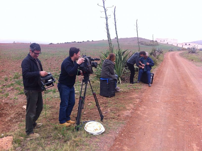 Equipo rodando en Cabo de Gata