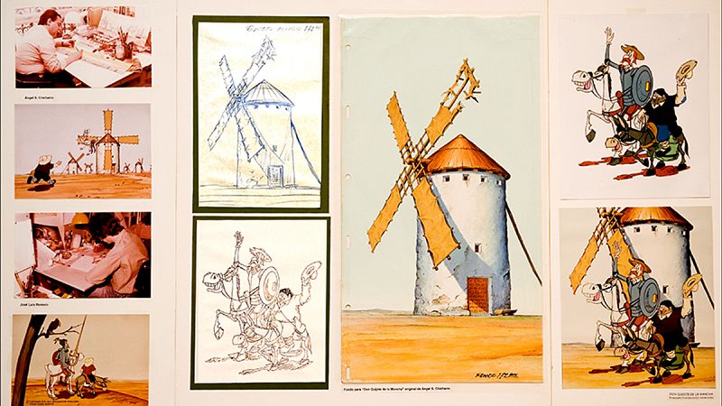 Fotografía de la exposición dedicada a Cruz Delgado en Animadrid (2008)